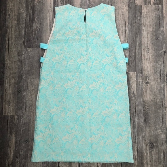 JuJu S'amuse Mint Shift Dress Sleeveless Cut-Out - Picture 3 of 8